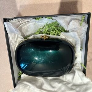 Jeffrey Levinson emerald evening clutch